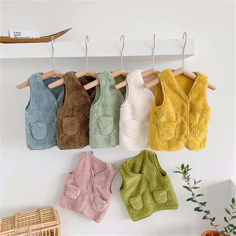 2022 New Baby Children's Warm Soft Flannel Macaron Color Plush Vest Coat for Girls and Boys Outwear Waistcoat Jacket
2022 New Baby Children's Warm Soft Flannel Macaron Color Plush Vest Coat for Girls and Boys Outwear Waistcoat Jacket