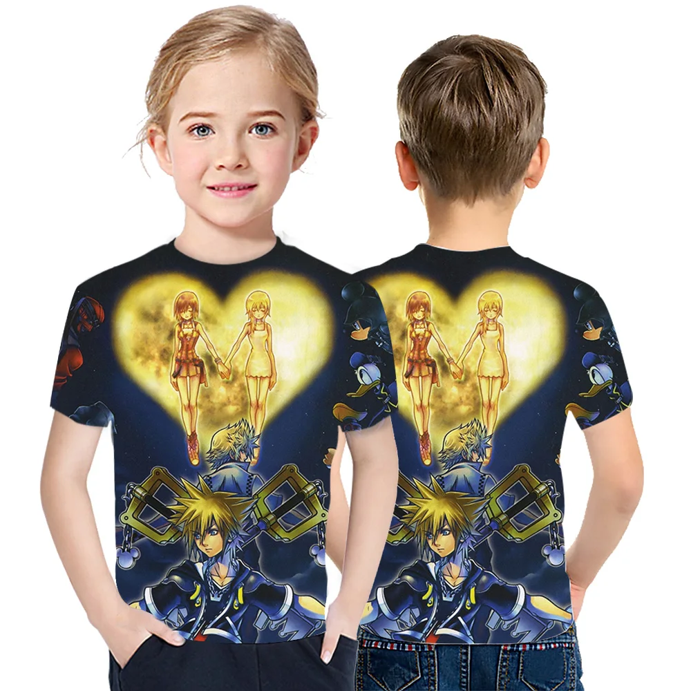 Original Europe and America Kingdom Hearts Boy And Girl T-Shirt Anime Fashion 3D Printed T-Shirt Kids 3D Short Sleeve Tee
Original Europe and America Kingdom Hearts Boy And Girl T-Shirt Anime Fashion 3D Printed T-Shirt Kids 3D Short Sleeve Tee