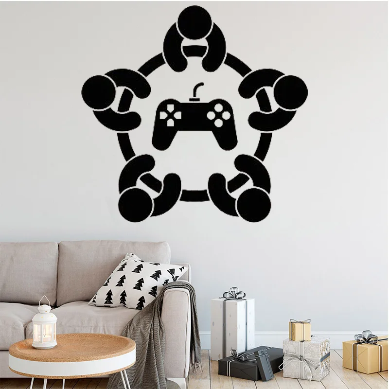 Gaming Wall Stickers Gamer Controller Play Room Decals Game Removable Home Decor Art Mural Joystick C5061
Gaming Wall Stickers Gamer Controller Play Room Decals Game Removable Home Decor Art Mural Joystick C5061