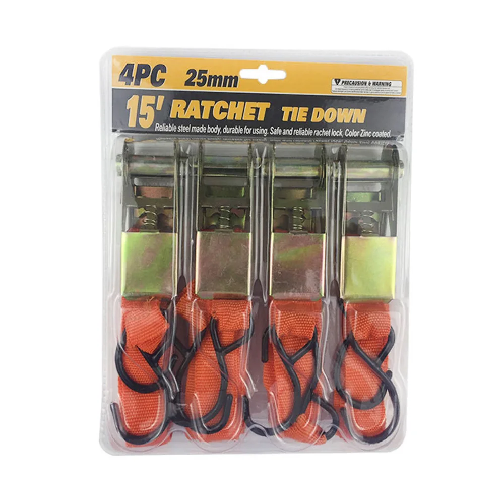 4 pcs Ratchet tie down strap Cargo Strap Luggage Lashing Ratchet Strap Belt Car Tension Rope 4.5m
4 pcs Ratchet tie down strap Cargo Strap Luggage Lashing Ratchet Strap Belt Car Tension Rope 4.5m