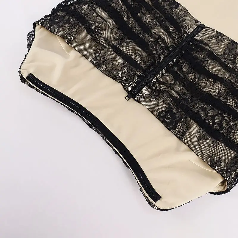 KLEEZY Lace Floral Mesh Strapless Crop Top U Neck Fish Bone Backless Tops Sheath NightClub Celebrity Party Summer Women Clothing
KLEEZY Lace Floral Mesh Strapless Crop Top U Neck Fish Bone Backless Tops Sheath NightClub Celebrity Party Summer Women Clothing