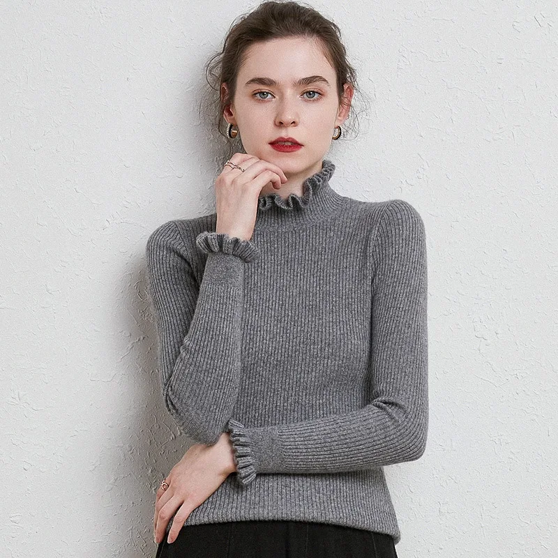 Women's Turtleneck Long Sleeve Solid Pullovers Female Casual Slim Thick Warm Sweater Autumn 2021 Jumpers Sweaters for Women
Women's Turtleneck Long Sleeve Solid Pullovers Female Casual Slim Thick Warm Sweater Autumn 2021 Jumpers Sweaters for Women