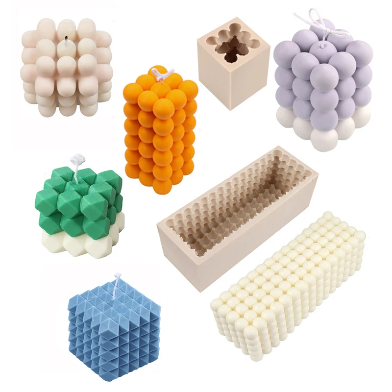 Multiple style Silicone Candle Mold High Quality Round Bubble Ball Cube Resin Soap Baking Mold Aromatherapy Candle Plaster Mould
Multiple style Silicone Candle Mold High Quality Round Bubble Ball Cube Resin Soap Baking Mold Aromatherapy Candle Plaster Mould