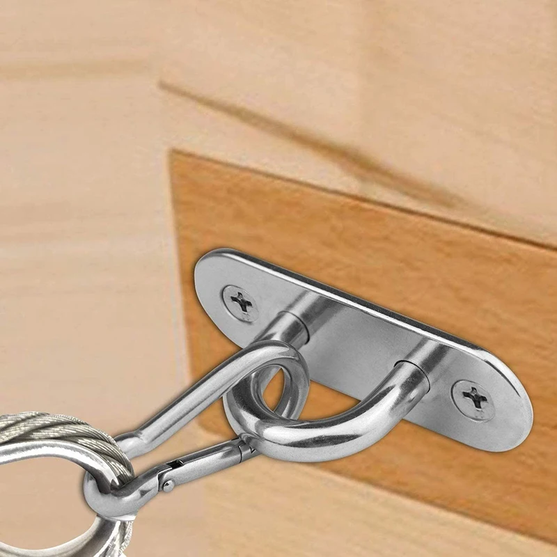 10 Pcs Stainless Steel Pad Eye Plate U Hook,10 Pcs Stainless Steel Snap Hook,Marine Hardware Staple Hook Loop with Screw
10 Pcs Stainless Steel Pad Eye Plate U Hook,10 Pcs Stainless Steel Snap Hook,Marine Hardware Staple Hook Loop with Screw