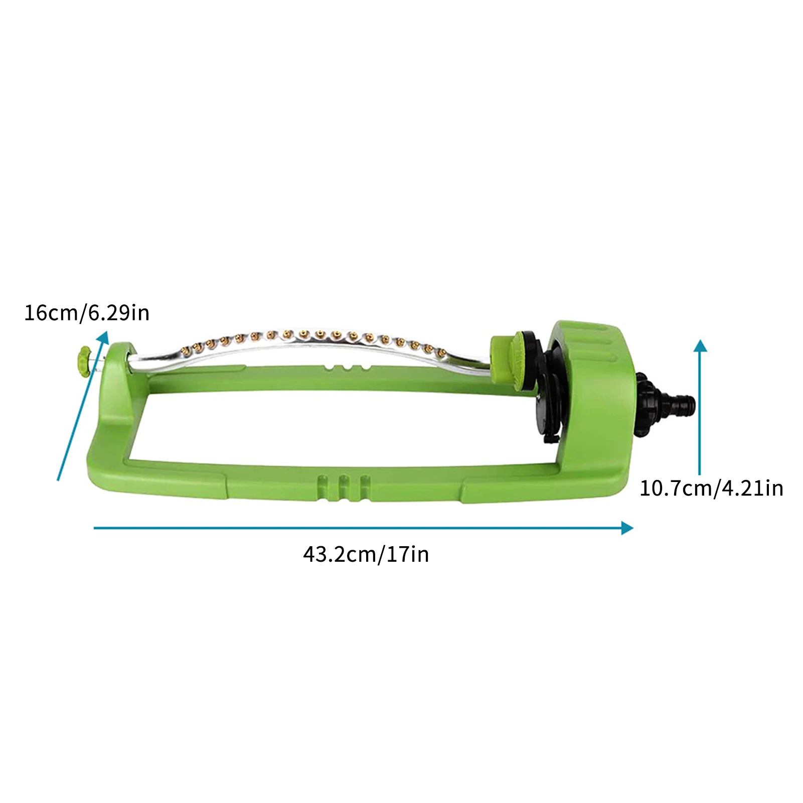 Watering Sprinkler Adjustable 18-hole Copper Nozzle Sprayer Automatic Swing Type Sprinkler Garden Lawn Watering Irrigation Tool
Watering Sprinkler Adjustable 18-hole Copper Nozzle Sprayer Automatic Swing Type Sprinkler Garden Lawn Watering Irrigation Tool