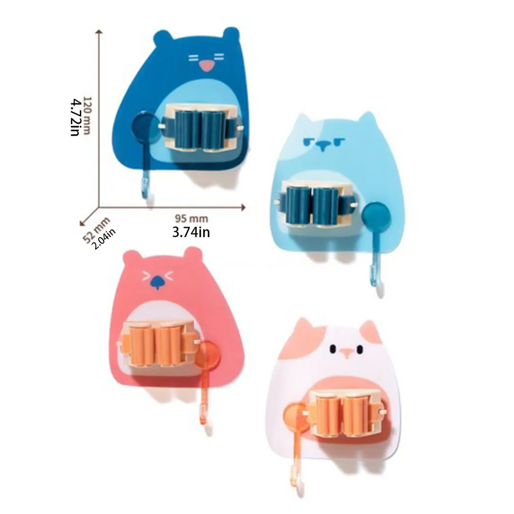 Non-Marking Bear Mop Clip Free Punching Hanging Broom Holder Bathroom Sticking Hook Card Holder Bath Supplies
Non-Marking Bear Mop Clip Free Punching Hanging Broom Holder Bathroom Sticking Hook Card Holder Bath Supplies