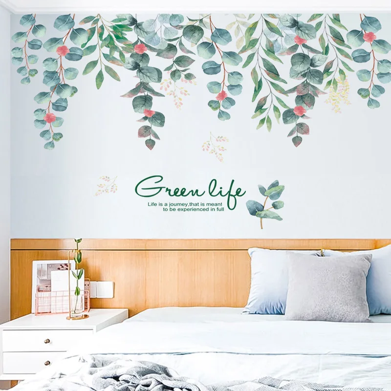 Nordic Green Plant Leaf Vine Wall Stickers for Living Room Bedroom Sofa TV Background Wall Decor Cane Vinyl Wall Decals Home
Nordic Green Plant Leaf Vine Wall Stickers for Living Room Bedroom Sofa TV Background Wall Decor Cane Vinyl Wall Decals Home