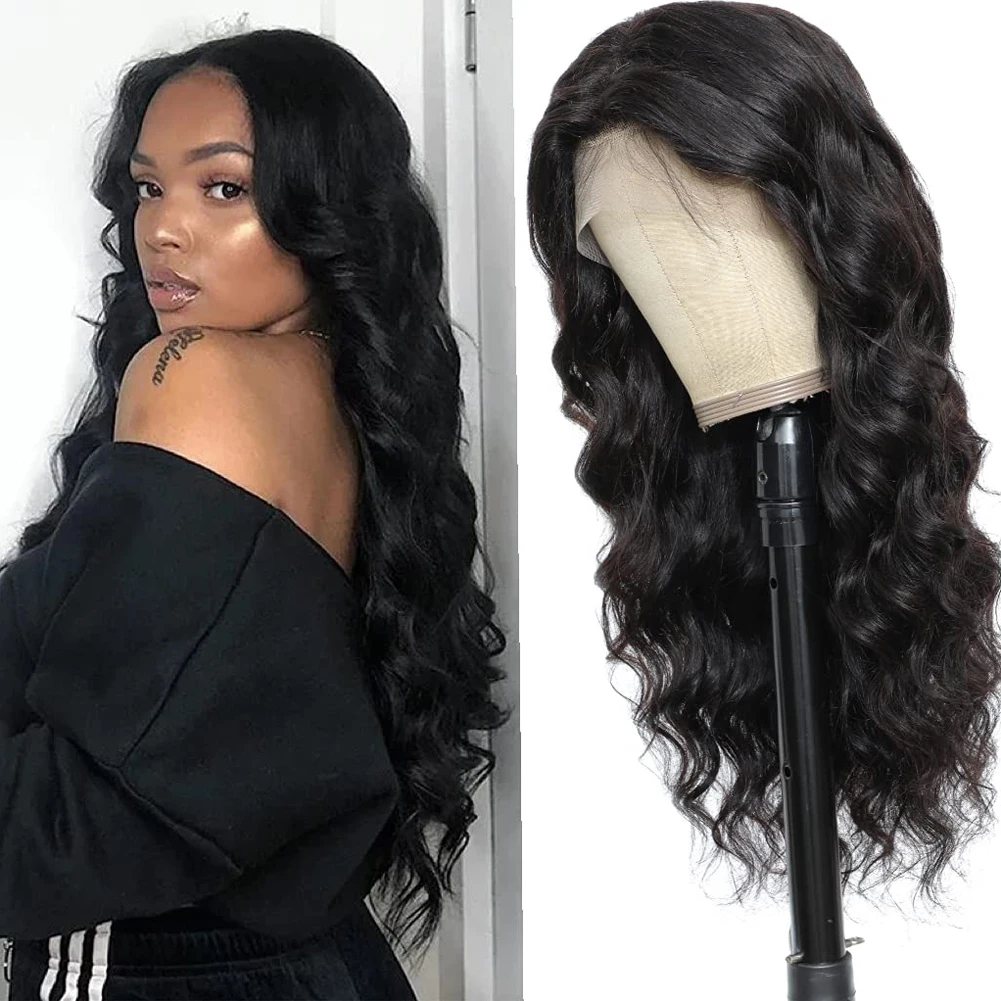 RONGHDUOYI Synthetic Wig Long Body Wavy Wigs Black Lace Front Wigs Heat Resistant Fiber Glueless Wig For Women Natural Hairline
RONGHDUOYI Synthetic Wig Long Body Wavy Wigs Black Lace Front Wigs Heat Resistant Fiber Glueless Wig For Women Natural Hairline