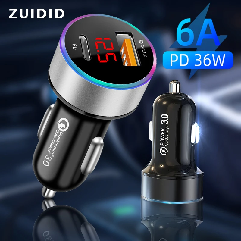 LED PD USB Car Charger Universal Phone USB C Charging Adapter 6A Quick Charge QC3.0 For iPhone 12 11 Xiaomi Huawei Samsung Redmi
LED PD USB Car Charger Universal Phone USB C Charging Adapter 6A Quick Charge QC3.0 For iPhone 12 11 Xiaomi Huawei Samsung Redmi
