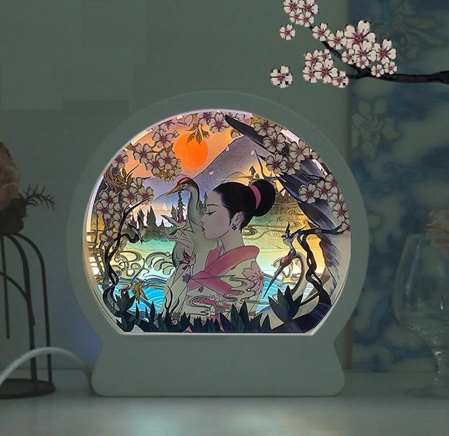New USB Chinese style 3D Paper carving Desk lamp Night light Frame Shadow For Home Office Wedding Decorate Birthday Favor Gift
New USB Chinese style 3D Paper carving Desk lamp Night light Frame Shadow For Home Office Wedding Decorate Birthday Favor Gift