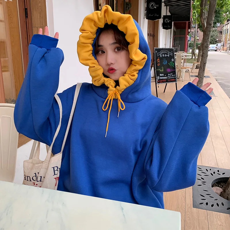 Hoodies Women Winter Thicker Harajuku All-match Kawaii Sweatshirt Clothing Solid Casual Loose Plus Cashmere High Quality Clothes
Hoodies Women Winter Thicker Harajuku All-match Kawaii Sweatshirt Clothing Solid Casual Loose Plus Cashmere High Quality Clothes