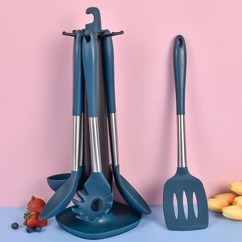 7Pcs Kitchen Silicone Cooking Utensils Set Non-Stick Spatula Ladle Egg Beaters Shovel Cookware Baking Tools Accessories Supplies
7Pcs Kitchen Silicone Cooking Utensils Set Non-Stick Spatula Ladle Egg Beaters Shovel Cookware Baking Tools Accessories Supplies