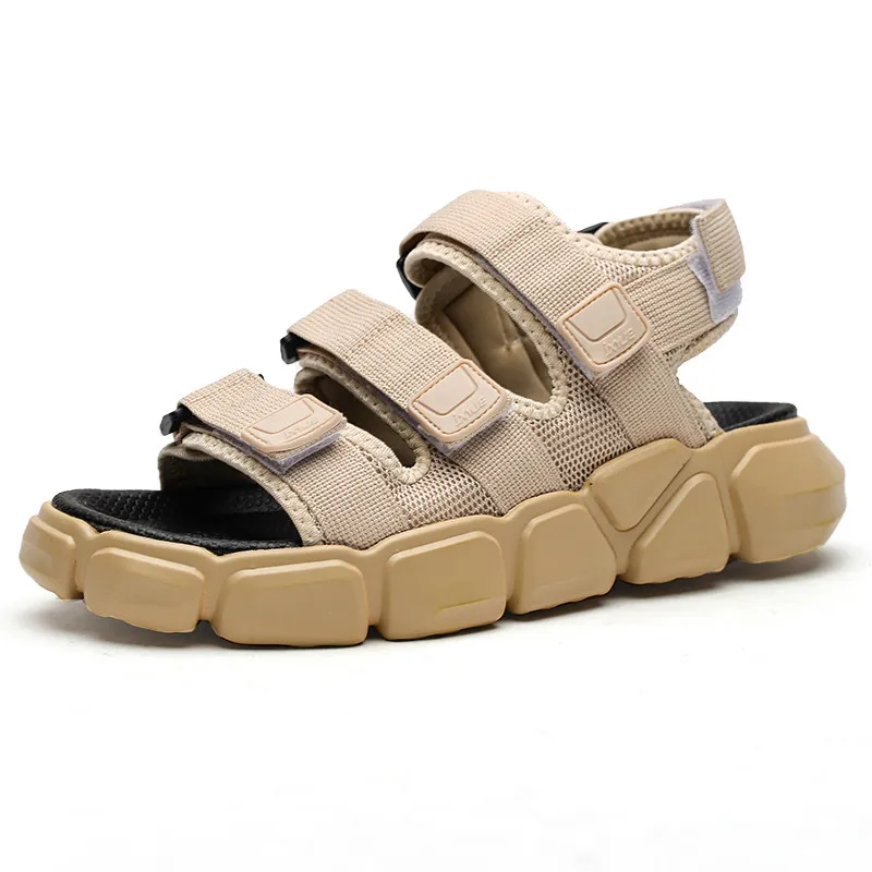 Summer 2021 New Platform Men Sandals Beach Shoes PU Soft Sneakers Man Shoes Comfortable Light Casual Slippers Black White
Summer 2021 New Platform Men Sandals Beach Shoes PU Soft Sneakers Man Shoes Comfortable Light Casual Slippers Black White
