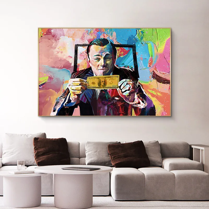 Canvas Painting Art Wolf of Wall Street Leonardo DiCaprio Money Poster and Print for Living Room Decoration Unframed
Canvas Painting Art Wolf of Wall Street Leonardo DiCaprio Money Poster and Print for Living Room Decoration Unframed