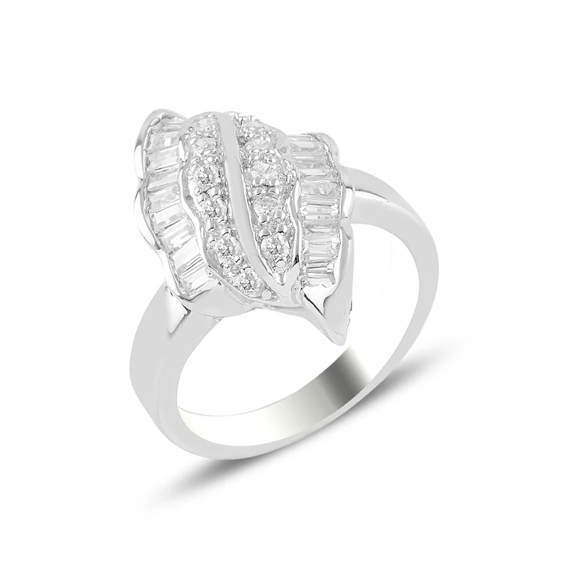 Silverlina Silver Zircon Stone Ring