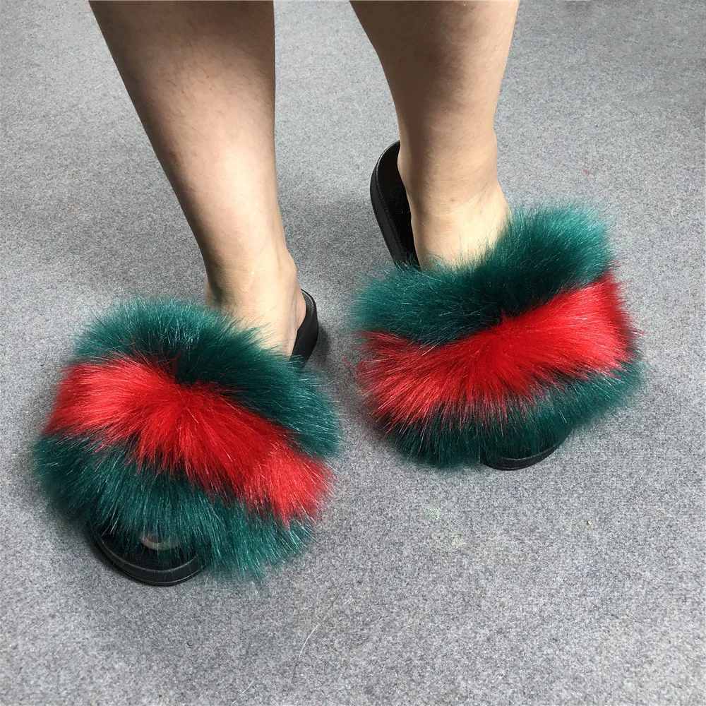 Summer Slippers Fox Fur Luxury Slippers 2021 New With Fluff Flat Shoes Female House Flip Flops For Women Beach Sandals
Summer Slippers Fox Fur Luxury Slippers 2021 New With Fluff Flat Shoes Female House Flip Flops For Women Beach Sandals