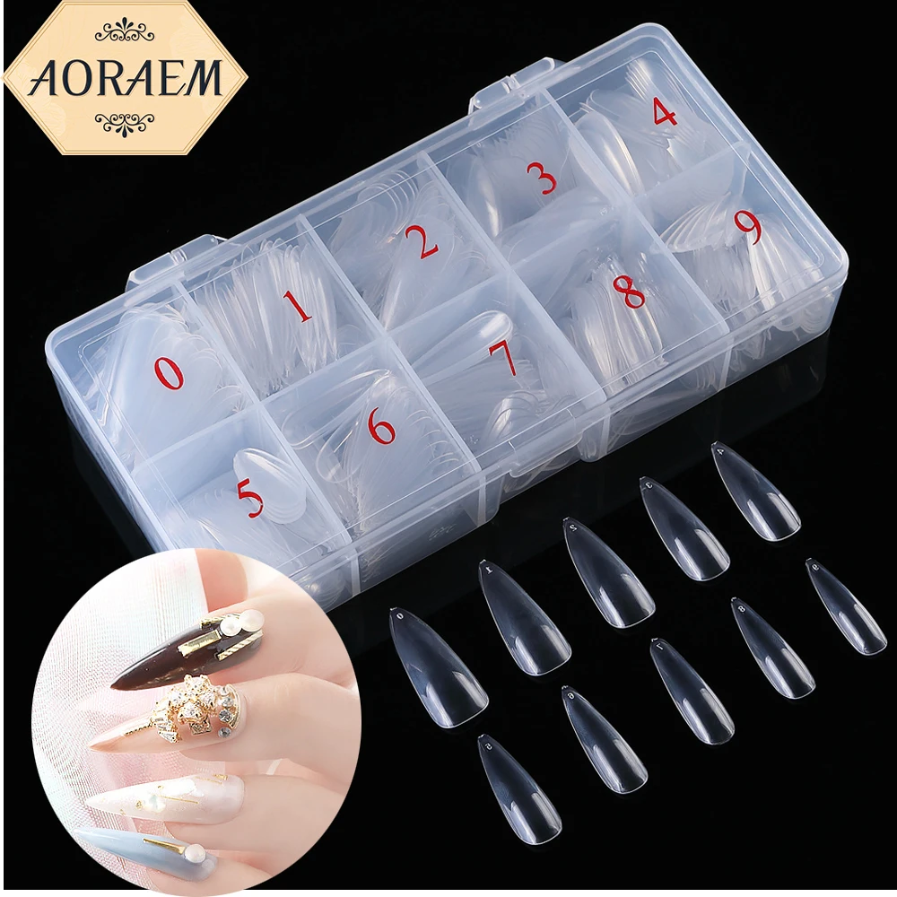 AORAEM Full Cover False Nail Tips 500Pcs Pointed Nails Acrylic Natural Clear Press On Nail Fake Manicure Nails Art Salon Tools
AORAEM Full Cover False Nail Tips 500Pcs Pointed Nails Acrylic Natural Clear Press On Nail Fake Manicure Nails Art Salon Tools