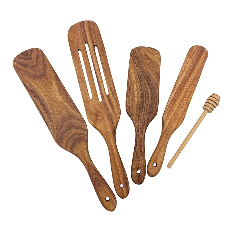 Kitchen Tool Set, 5 Pieces of Wooden Cooking Utensils,Non-Stick Wooden Spatula Set, for Stirring, Serving Cooking
Kitchen Tool Set, 5 Pieces of Wooden Cooking Utensils,Non-Stick Wooden Spatula Set, for Stirring, Serving Cooking