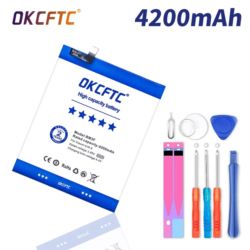 Orginal BM3F 4200mAh battery For Xiaomi 8 Mi 8 Explorer/Mi8 Pro BM3F Phone Replacement Batteries +Tools
Orginal BM3F 4200mAh battery For Xiaomi 8 Mi 8 Explorer/Mi8 Pro BM3F Phone Replacement Batteries +Tools
