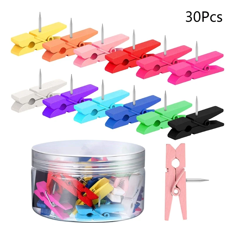 30 шт., булавки с деревянными зажимами
30 шт., булавки с деревянными зажимами