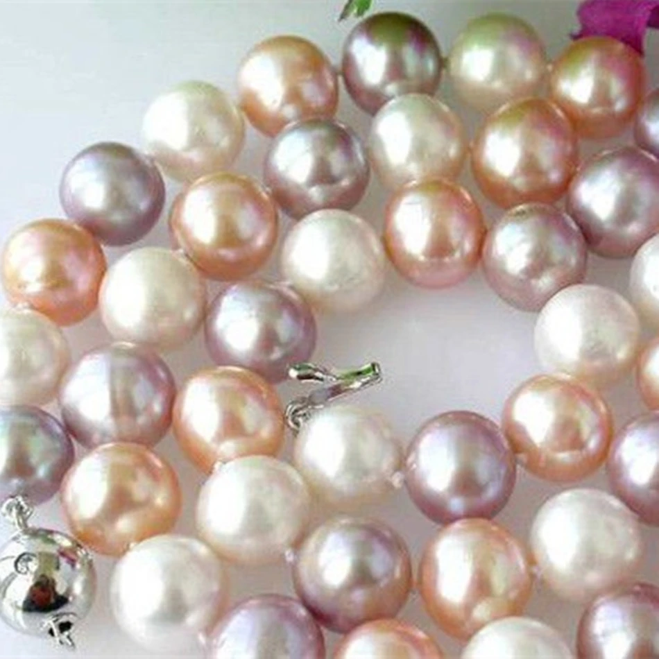 Fashion 8-9mm multicolor natural freshwater culture pearl round beads high quality women party weddigns gift necklace 18" MY5004
Fashion 8-9mm multicolor natural freshwater culture pearl round beads high quality women party weddigns gift necklace 18" MY5004