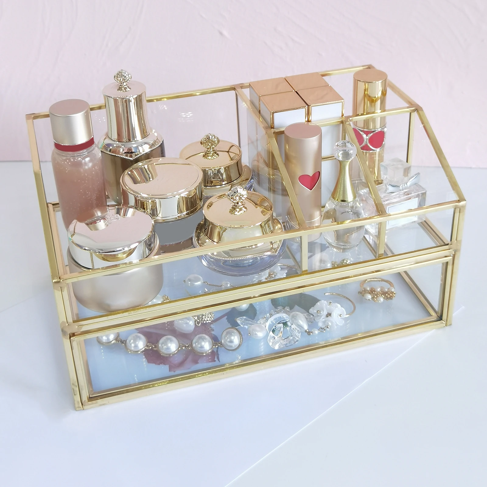 Clear Makeup Cosmetic Storage Organizer Makeup Brush Holder Jewelry Hair Accessories Bathroom Counter Dresser 23*13.5*12cm
Clear Makeup Cosmetic Storage Organizer Makeup Brush Holder Jewelry Hair Accessories Bathroom Counter Dresser 23*13.5*12cm