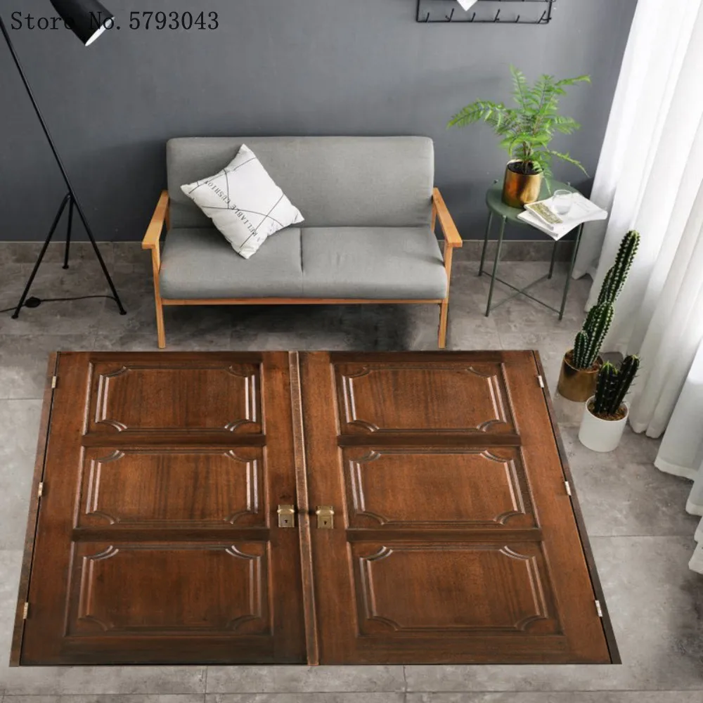 Wooden Door Area Carpet Vintage Art Architecture Large Carpet For Bedroom Home Style Mahogany Door Floor Carpet Decoration
Wooden Door Area Carpet Vintage Art Architecture Large Carpet For Bedroom Home Style Mahogany Door Floor Carpet Decoration