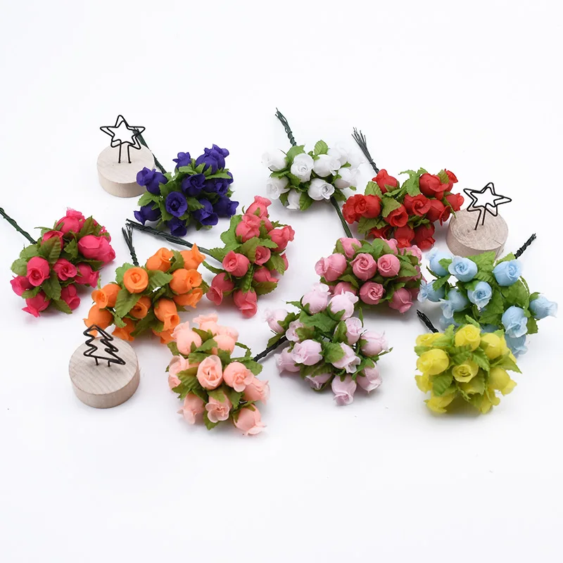 12 шт. шелковые розы вазы для домашнего декора декоративные венки украшения дома