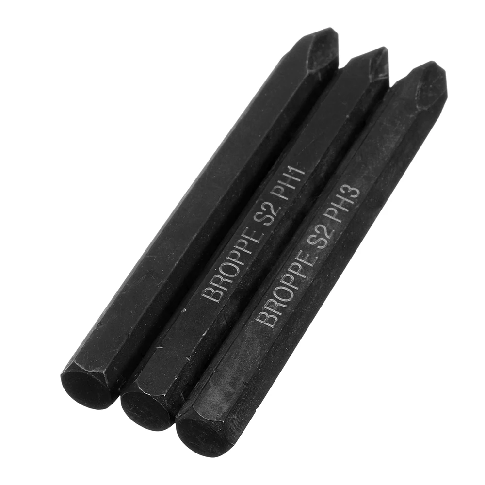 3Pcs Cross Impact Screwdriver Bits 8mm Hex Shank 80mm Cross Screwdriver Bits Set PH1 PH2 PH3 S2 Hand Tools
3Pcs Cross Impact Screwdriver Bits 8mm Hex Shank 80mm Cross Screwdriver Bits Set PH1 PH2 PH3 S2 Hand Tools