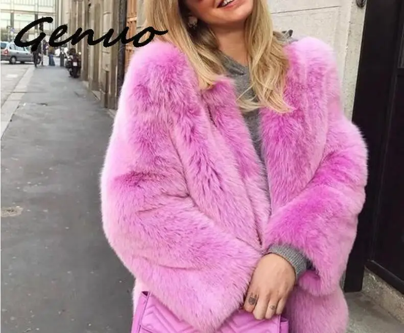Genuo Faux Rabbit Fur Coat Women Pink Black Plus Size Loose Fur Jacket 2019 New Spring Winter Office Thick Warmth Coats Feminina
Genuo Faux Rabbit Fur Coat Women Pink Black Plus Size Loose Fur Jacket 2019 New Spring Winter Office Thick Warmth Coats Feminina