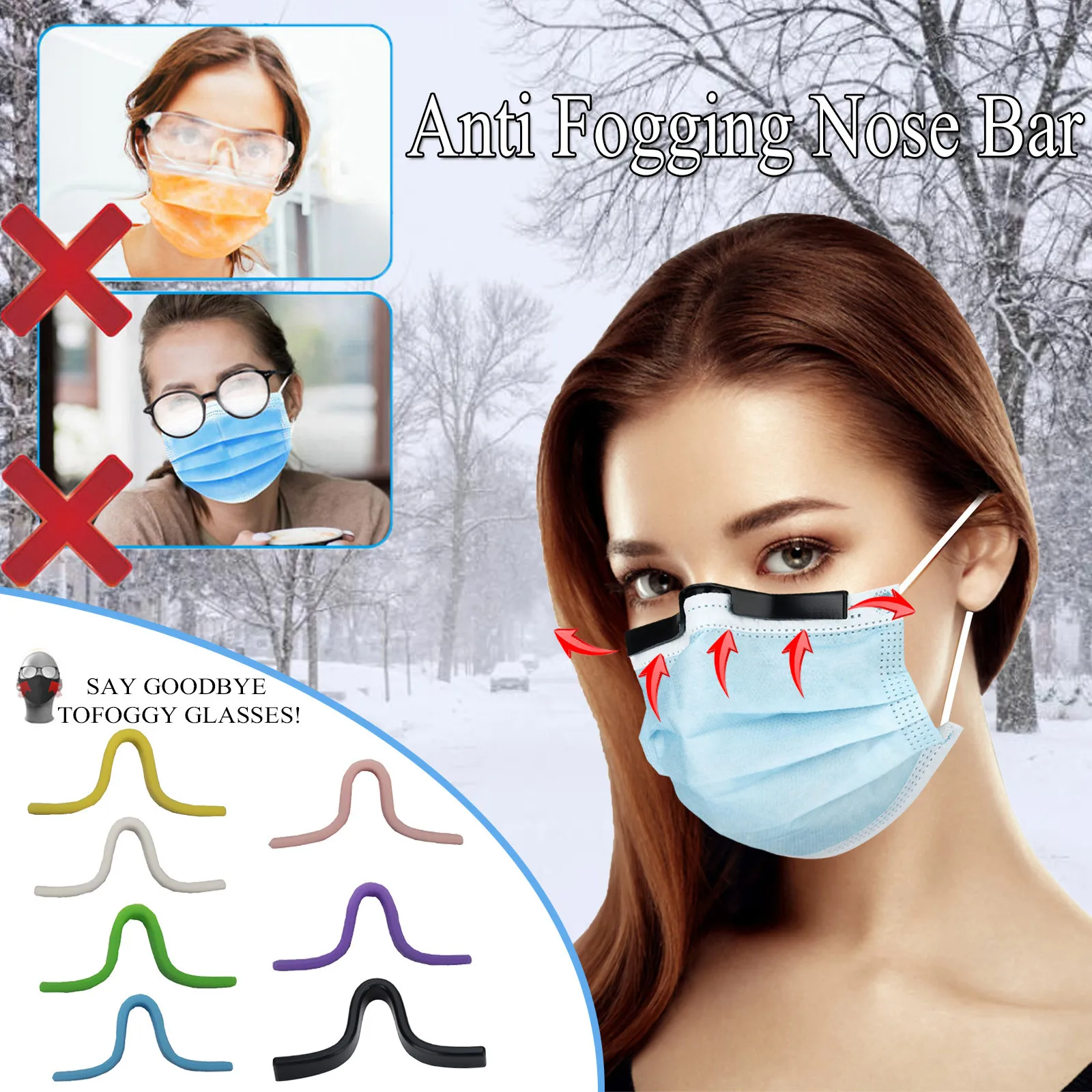 2pc Face Mask Nose Bridge Washable Reusable Anti-Fog Increases Breathing Space To Help Breathe Smoothly Mask Bracket A50
2pc Face Mask Nose Bridge Washable Reusable Anti-Fog Increases Breathing Space To Help Breathe Smoothly Mask Bracket A50