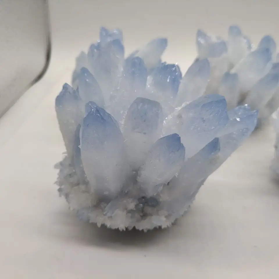Rare natural blue crystal cluster mineral specimen wedding decoration reiki Healing Specimen Home deco
Rare natural blue crystal cluster mineral specimen wedding decoration reiki Healing Specimen Home deco
