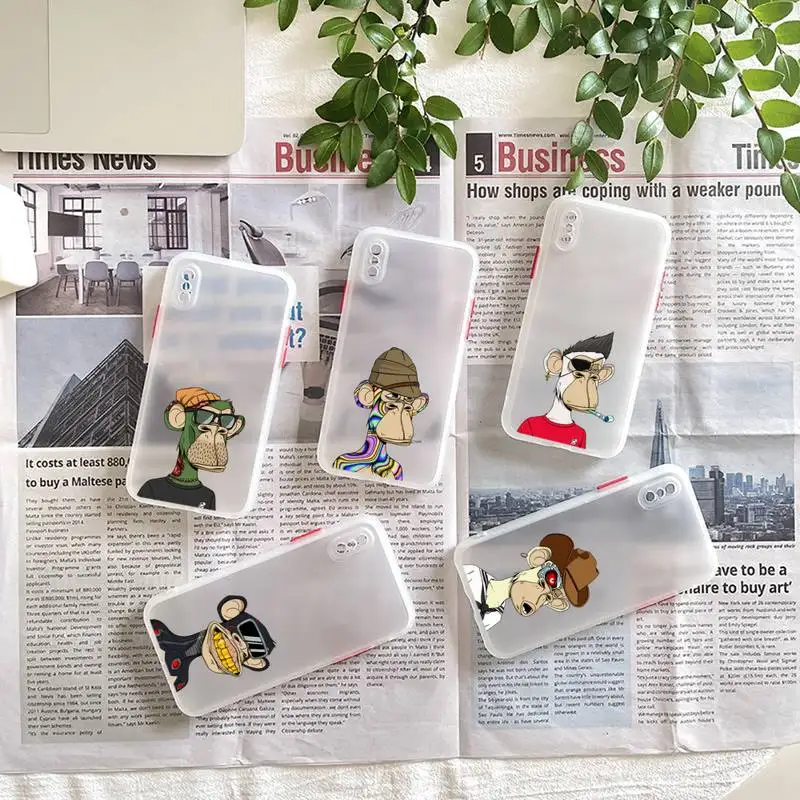 Bored Ape Yacht Club cartoon Phone Case matte transparent For iphone 7 8 11 12 plus mini x xs xr pro max cover
Bored Ape Yacht Club cartoon Phone Case matte transparent For iphone 7 8 11 12 plus mini x xs xr pro max cover