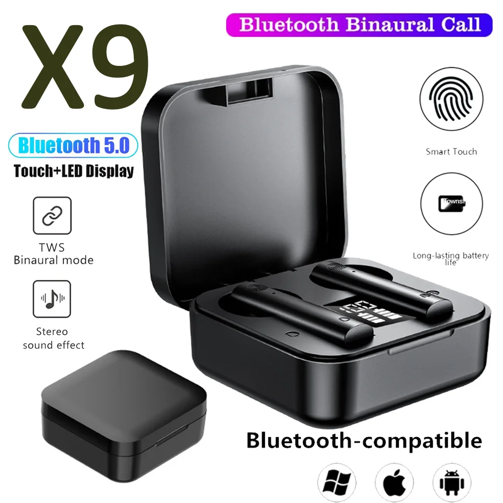 X9 TWS Bluetooth audifonos Earphone auriculares inalambricos fone Headset with Microfone for Smart Phone Consumer Electronics
X9 TWS Bluetooth audifonos Earphone auriculares inalambricos fone Headset with Microfone for Smart Phone Consumer Electronics