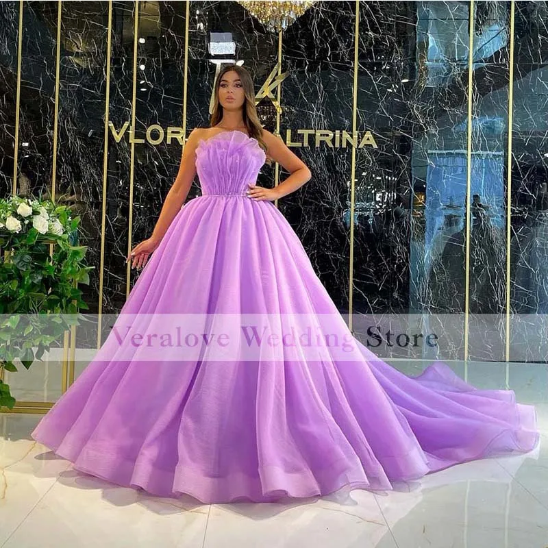 Glamorous Purple Evening Dresses Strapless Dubai Women 2021 Prom Gowns Celebrity Formal Party Dress
Glamorous Purple Evening Dresses Strapless Dubai Women 2021 Prom Gowns Celebrity Formal Party Dress