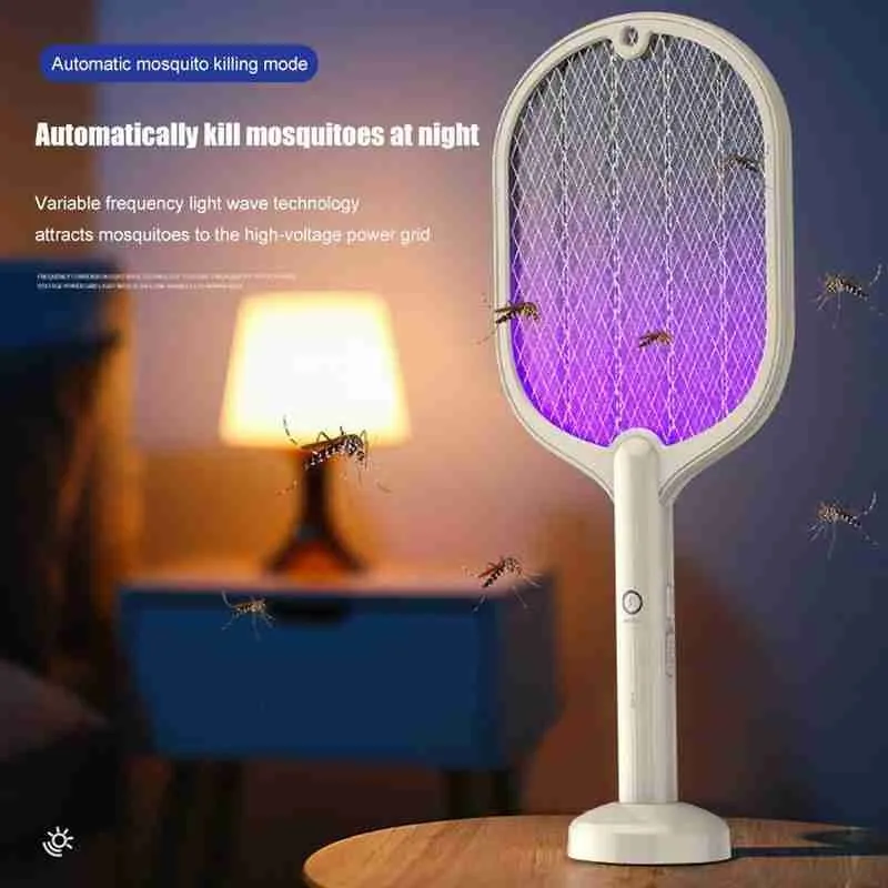 3000v Rechargeable Electric Mosquito Swatter USB Insect Killer Bug Home Mosquito Insect Racket Trap Zapper Fly Racket N3Q5
3000v Rechargeable Electric Mosquito Swatter USB Insect Killer Bug Home Mosquito Insect Racket Trap Zapper Fly Racket N3Q5