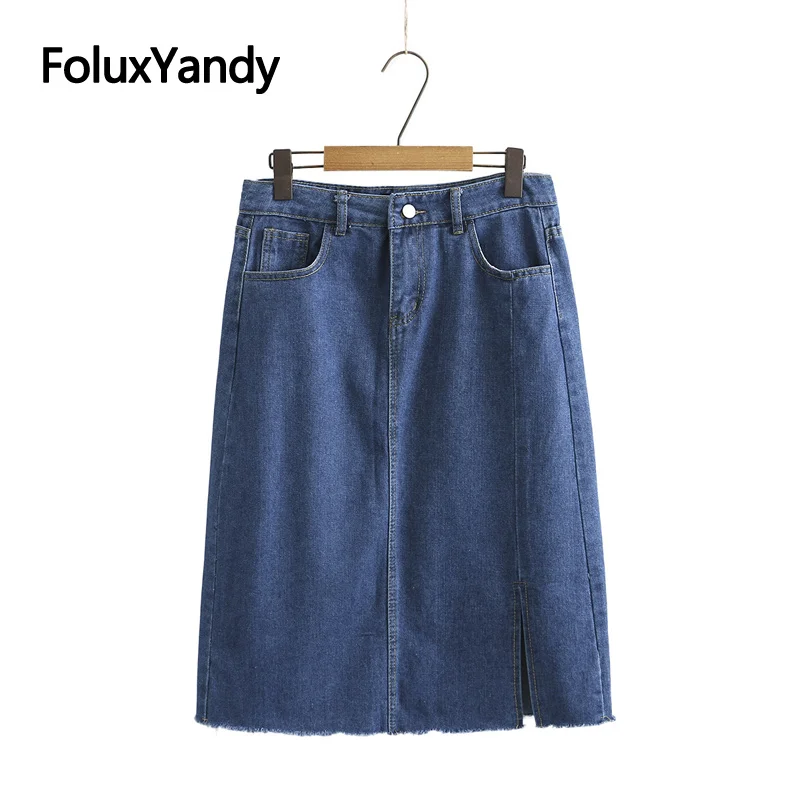 Casual Women Denim Skirt Plus Size XXXL 4XL Split Knee-Length A-line Skirt Blue KKFY5510
Casual Women Denim Skirt Plus Size XXXL 4XL Split Knee-Length A-line Skirt Blue KKFY5510
