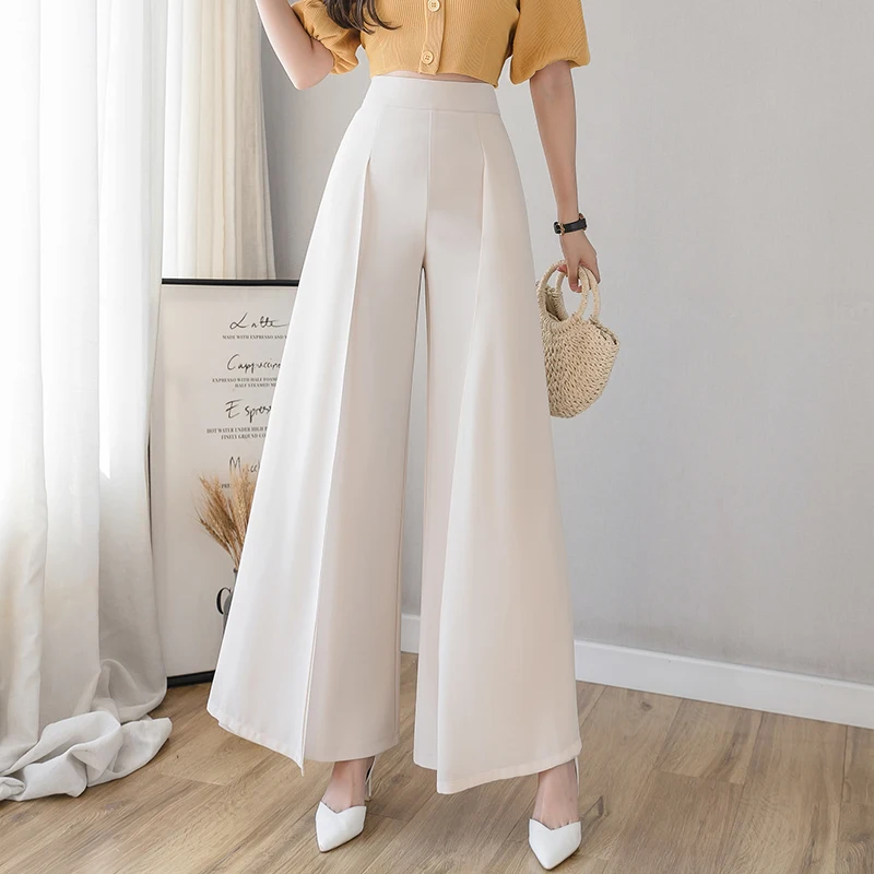 Casual Womens Clothing Summer 2021 New Chiffon Loose Pants Women's High-Waist Vertical Thin Split Cargo Women Pants Skirt
Casual Womens Clothing Summer 2021 New Chiffon Loose Pants Women's High-Waist Vertical Thin Split Cargo Women Pants Skirt