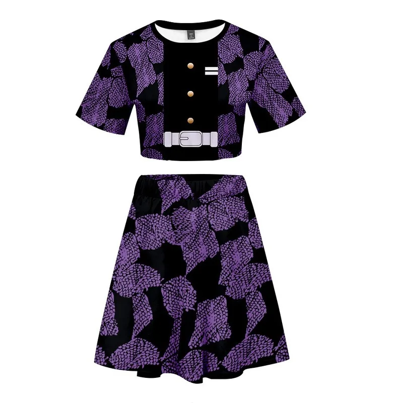 New children's cartoon ghost slayer character performance costume with 3D digital printing around the navel short T skirt suit
New children's cartoon ghost slayer character performance costume with 3D digital printing around the navel short T skirt suit