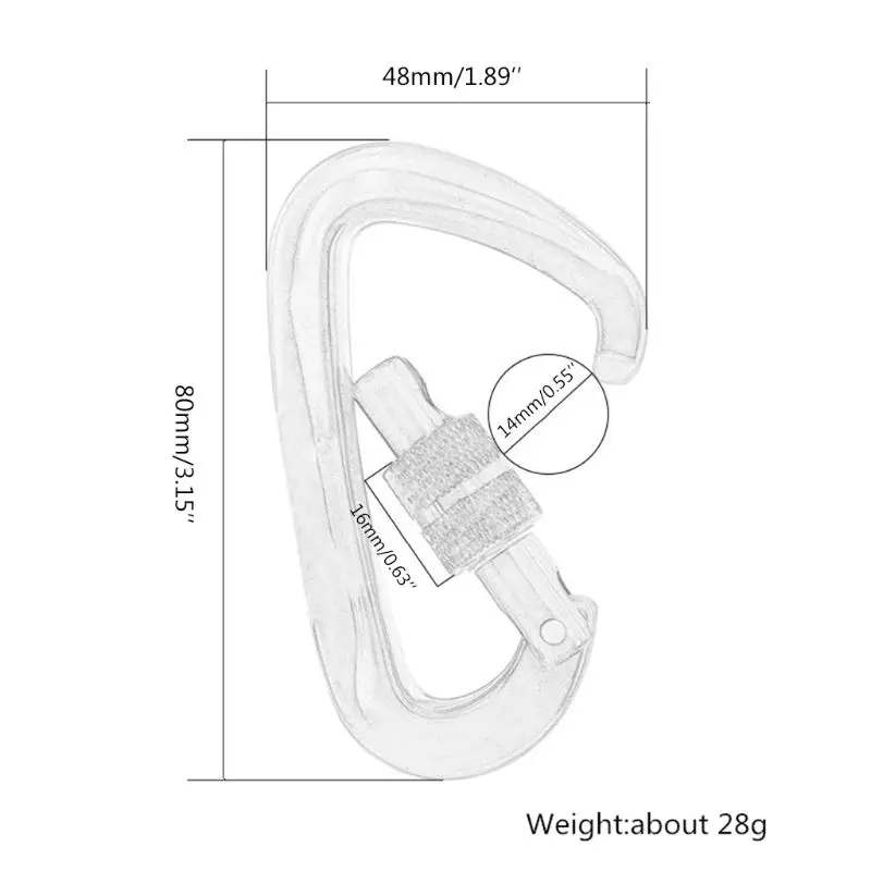 2021 Top 12KN Climbing Carabiner 7075 Aviation Aluminum Safety Lock Buckle Yoga Hammock Buckle 
2021 Top 12KN Climbing Carabiner 7075 Aviation Aluminum Safety Lock Buckle Yoga Hammock Buckle