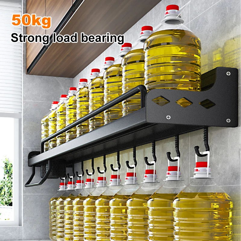 Wall-mounted Kitchen Storage Shelf Spice Racks Space Aluminum Multifunctional Punch-free Kitchen Shelf Kichen Organizer
Wall-mounted Kitchen Storage Shelf Spice Racks Space Aluminum Multifunctional Punch-free Kitchen Shelf Kichen Organizer