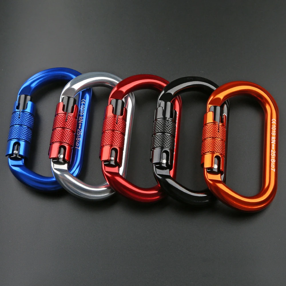5pcs O Shape Climbing Carabiner Outdoor Mountaineering Caving Rock Buckle Climbing Carabiner Safety Auto Master Screw Lock Hook
5pcs O Shape Climbing Carabiner Outdoor Mountaineering Caving Rock Buckle Climbing Carabiner Safety Auto Master Screw Lock Hook