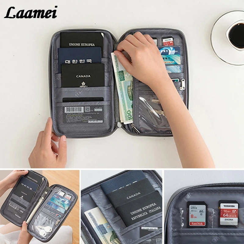 Travel Wallet Family Passport Holder Creative Waterproof Document Case Organizer Card Package accessories | Багаж и сумки