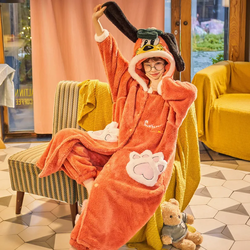 2020 New Winter Women Pajama Sets Ruffled Warm Coral Flannel Sleepwear Set Solid Female Thick Long Soft Cute Nightwear pyjamas
2020 New Winter Women Pajama Sets Ruffled Warm Coral Flannel Sleepwear Set Solid Female Thick Long Soft Cute Nightwear pyjamas