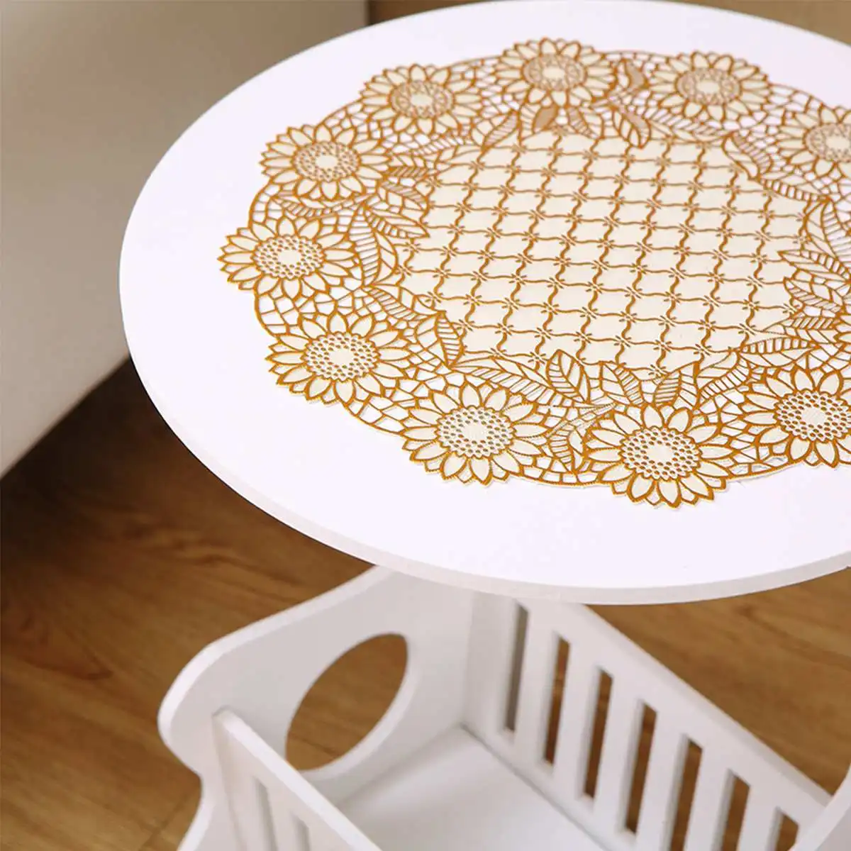 White Coffee Table Round Table Living Room Side Table Multi-use Home Furniture Storage Rack
White Coffee Table Round Table Living Room Side Table Multi-use Home Furniture Storage Rack