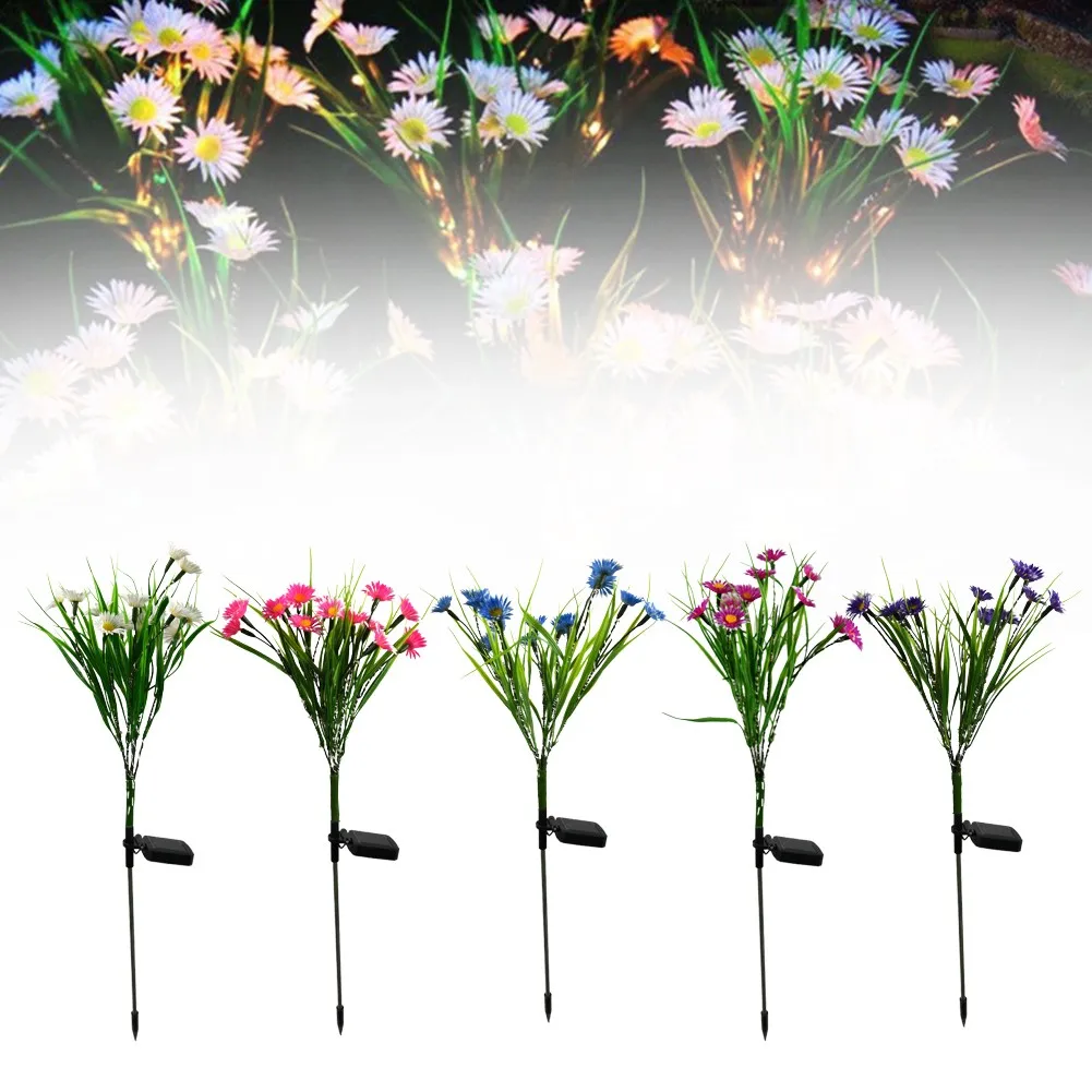 Led Solar Lamp Flower Light Simulation Wild Chrysanthemum Outdoor Colorful Lawn Lamp Garden Party Decoration
Led Solar Lamp Flower Light Simulation Wild Chrysanthemum Outdoor Colorful Lawn Lamp Garden Party Decoration