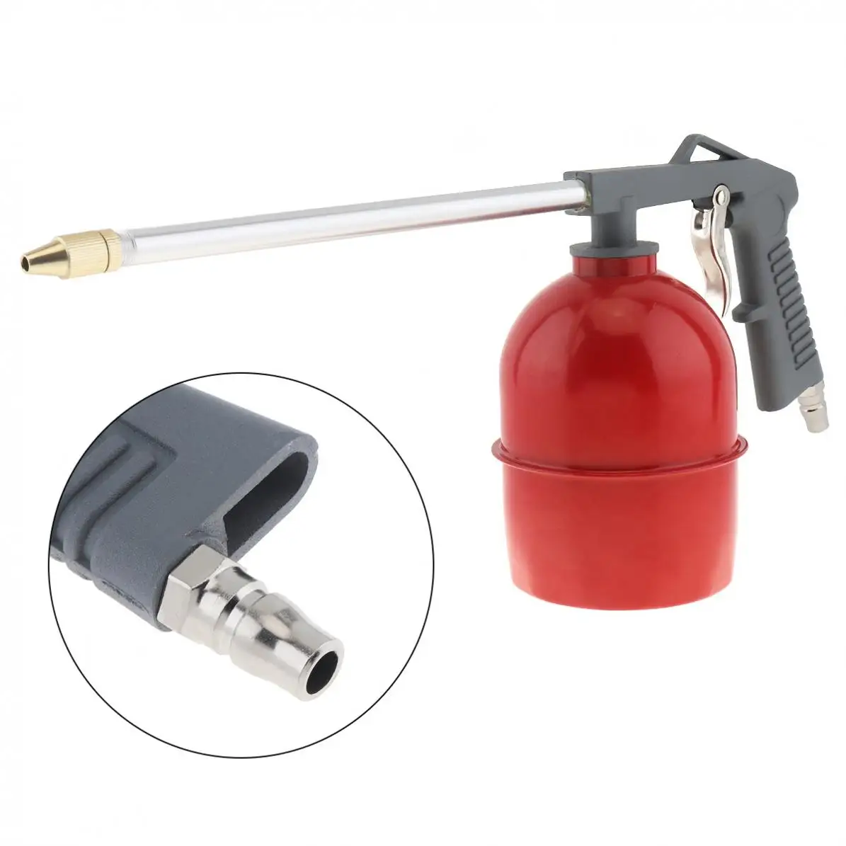 Universal Red Pot Type Pneumatic Spray Gun with 6mm Nozzle Caliber and Aluminum Pot for Furniture / Factory Facilities
Universal Red Pot Type Pneumatic Spray Gun with 6mm Nozzle Caliber and Aluminum Pot for Furniture / Factory Facilities