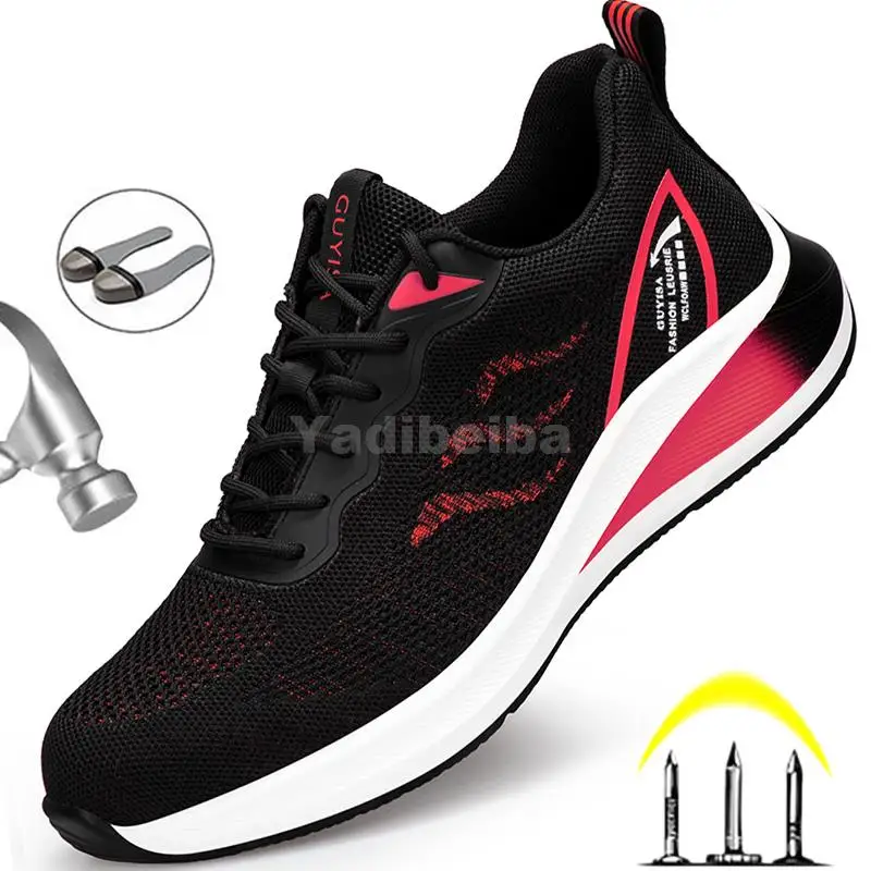 Safety Shoes for Men Women Steel Toe Work Shoes Lightweight Breathable Sneakers Industrial Construction Shoes Safety Work Boots
Safety Shoes for Men Women Steel Toe Work Shoes Lightweight Breathable Sneakers Industrial Construction Shoes Safety Work Boots