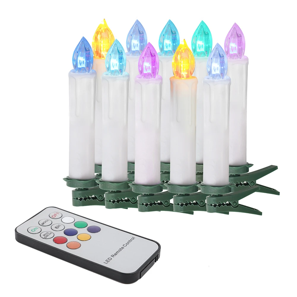 10pcs Colorful LED Tealight Candle Flameless Remote Control Lamp Holiday Home Christmas Decoration Ornament Candle Light
10pcs Colorful LED Tealight Candle Flameless Remote Control Lamp Holiday Home Christmas Decoration Ornament Candle Light