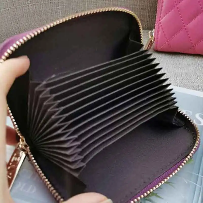 New Fashion Brand Design Personalized rhomboid zipper bag Bank Credit Card Holders Small Wallet Leather Credit 
New Fashion Brand Design Personalized rhomboid zipper bag Bank Credit Card Holders Small Wallet Leather Credit